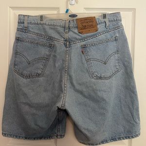 vintage orange tan men’s levi shorts